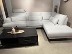 Hoekbank Ansio - links - beige **SHOWROOMMODEL**, Huis en Inrichting, Banken | Bankstellen, Nieuw, Stof