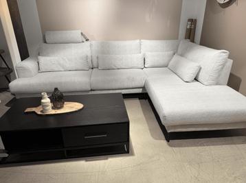 Hoekbank Ansio - links - beige **SHOWROOMMODEL** beschikbaar voor biedingen