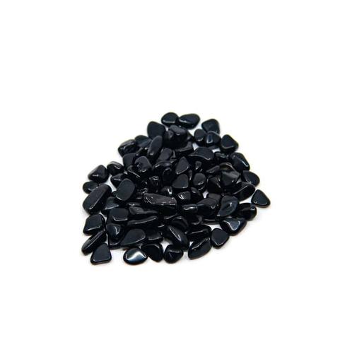 Trommelstenen Zwarte Obsidiaan (10 - 20 mm) - 100 gram, Sieraden, Tassen en Uiterlijk, Edelstenen, Nieuw, Verzenden