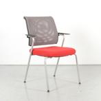 Sedus vergadestoel, rood / grijs mesh, 4 poot onderstel, Nieuw, Ophalen of Verzenden