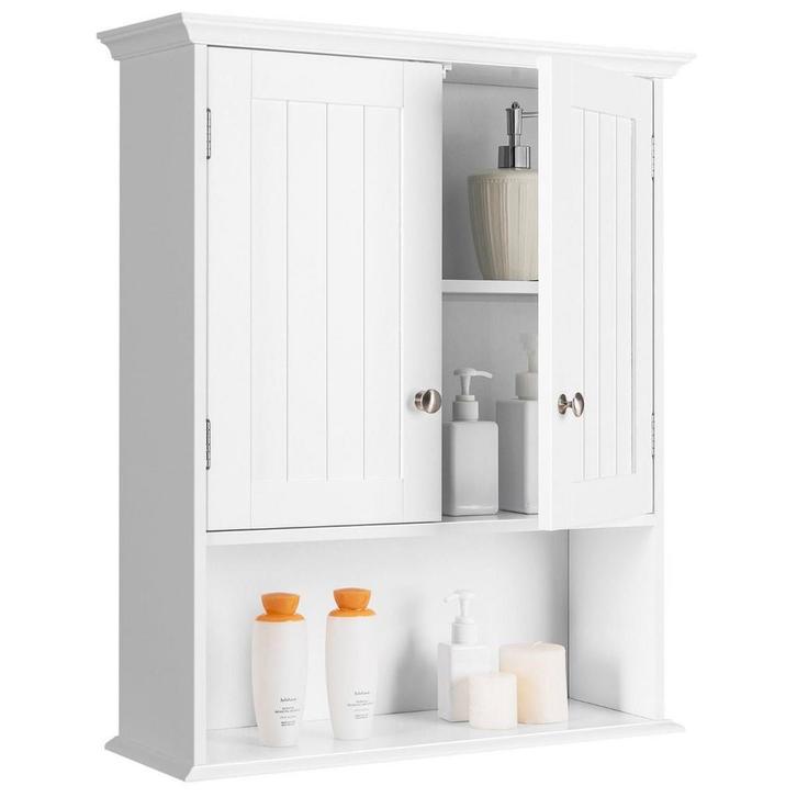 2dekans | Coast - Badkamerkast - Hout - Wit - 60 x 20 x 70,5, Huis en Inrichting, Kasten | Wandmeubels, Zo goed als nieuw, Ophalen of Verzenden