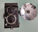 Yashica -B con borsa di pelle + flash + acc. | Twin lens, Nieuw