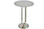 Ronde bijzettafel ELEGANCE 60cm zilver metaal aluminium, Huis en Inrichting, Tafels | Sidetables, Ophalen of Verzenden, Nieuw