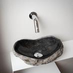 Waskom Loutro Kev B Rechthoek 25x12x10 cm Natuursteen Black, Ophalen of Verzenden, Nieuw