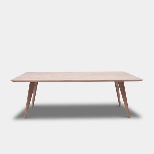 Tafel Rechthoekig Eikenhout - Hout Onderstel - Onbehandeld, Huis en Inrichting, Tafels | Eettafels