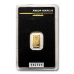 1 Gram Goudbaar - Argor-Heraeus (met certificaat), Postzegels en Munten, Edelmetalen en Baren, Verzenden, Goud