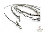 Dames halsketting - set van 4 - Zilverkleurig of Goudkleurig, Verzenden, Nieuw, Zilver, Overige materialen