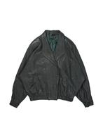 Vintage Verra Pelle Grey Leather Womens Jacket maat Womens L, Ophalen of Verzenden, Zo goed als nieuw, Verra Pelle