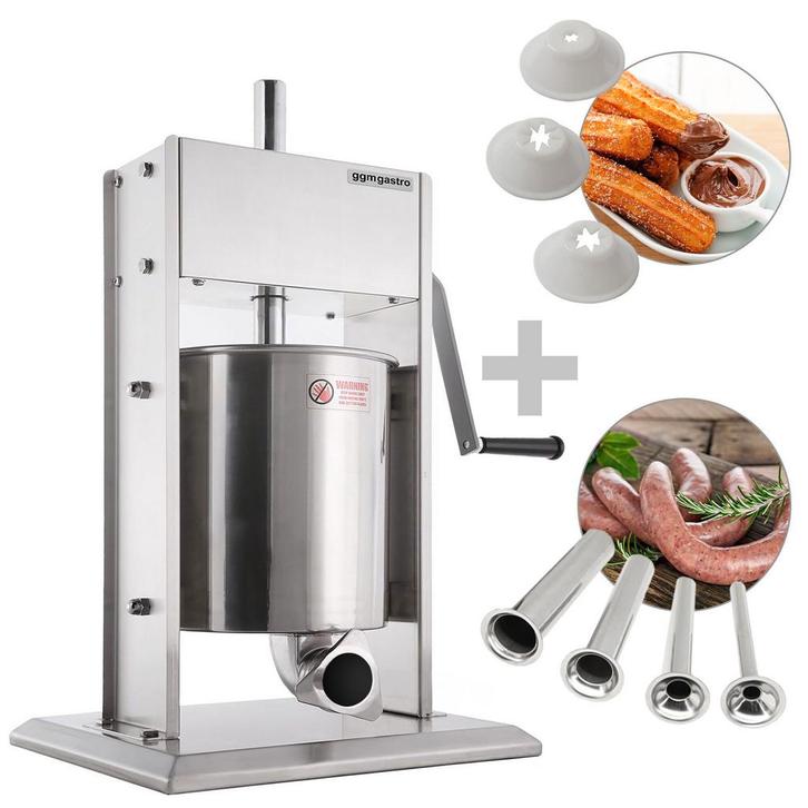 GGM Gastro | Handmatige worstvuller & Churro machine - 10 |, Zakelijke goederen, Horeca | Keukenapparatuur, Nieuw in verpakking