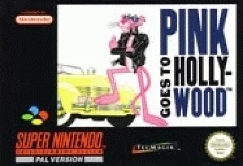 Pink goes to Hollywood (schade aan doos) (Super Nintendo), Spelcomputers en Games, Games | Nintendo Super NES, Gebruikt, Verzenden