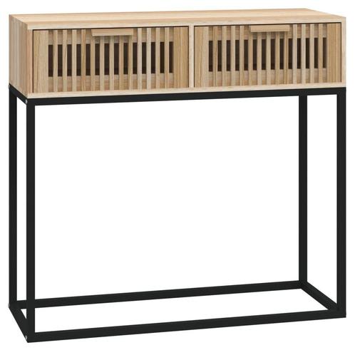 Wandtafel Hout/IJzer | Tweedekansje | 41% Korting!, Huis en Inrichting, Woonaccessoires | Wandplanken en Boekenplanken, Nieuw