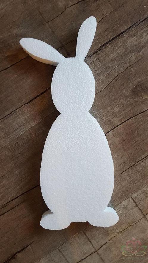 Styropor Paashaas rechtop Piepschuim 40*3cm. Workshopitem, Hobby en Vrije tijd, Knutselen, Nieuw, Ophalen of Verzenden