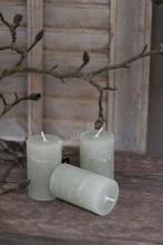Kleine stompkaars pastel green, Huis en Inrichting, Woonaccessoires | Kandelaars en Kaarsen, Ophalen of Verzenden, Nieuw