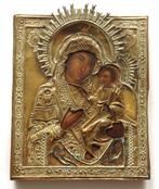 Icoon - Moeder Gods Hodegetria - Messing