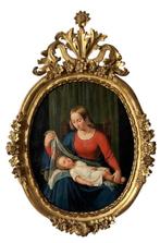 Alexander Schramm (1813–1864), Circle of - Madonna con, Antiek en Kunst, Kunst | Schilderijen | Klassiek