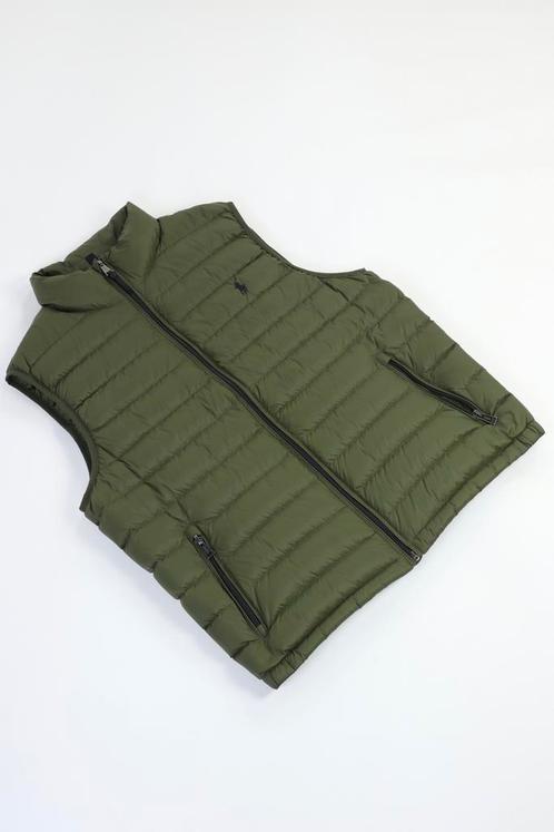 Ralph Lauren Bodywarmer - Khaki, Kleding | Heren, Bodywarmers, Groen, Zo goed als nieuw, Maat 48/50 (M), Verzenden