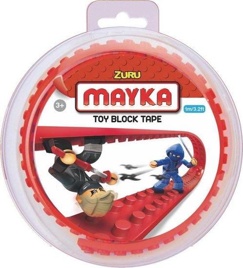 Zuru-Mayka 34633 Block Tape 2 Noppen 1m Rood, Kinderen en Baby's, Speelgoed | Overig, Verzenden