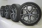 BMW X5 G05 X6 G06 741M 21 inch velgen Continental Winterband, Gebruikt, Velg(en), 21 inch, Winterbanden