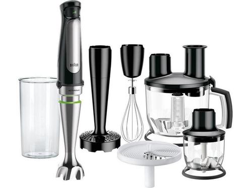 Braun MultiQuick 7X MQ7087X - Staafmixer - Zwart, Witgoed en Apparatuur, Keukenmixers, Zo goed als nieuw, Verzenden