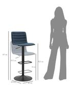 BARKRUK MET LIFT HIGH NAVY CM 43X49,5X85,5-107(ZITTING CM, Huis en Inrichting, Barkrukken, Ophalen of Verzenden, Nieuw