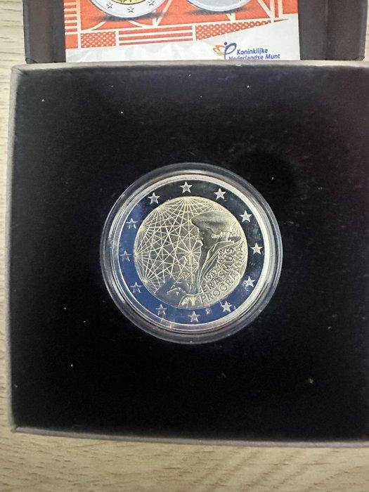 Nederland. 2 Euro 2022 Erasmus (2 monete) Proof + BU, Postzegels en Munten, Munten | Europa | Euromunten