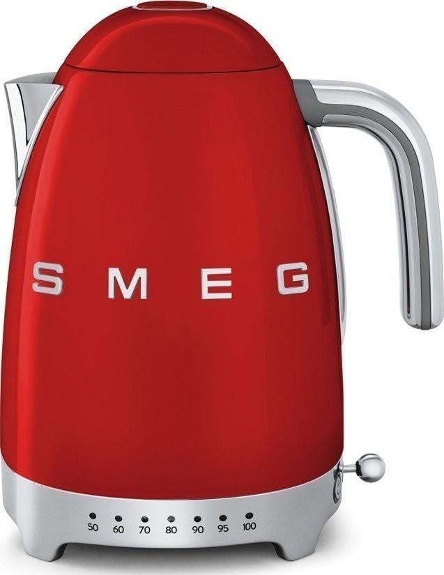 Smeg KLF04RDEU variabele waterkoker - rood, Witgoed en Apparatuur, Waterkokers, Nieuw, Verzenden