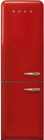 Smeg FAB32LRD6 retro jraen 50 koelkast - rood - linsdraaiend, Witgoed en Apparatuur, 150 tot 200 liter, Verzenden, 60 cm of meer