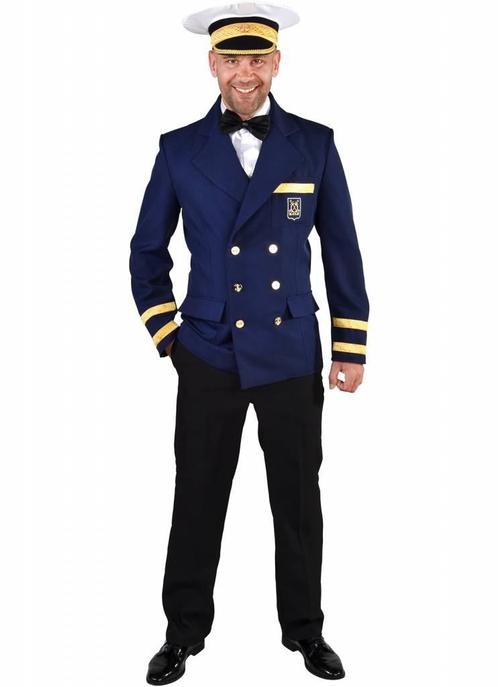 Luxe Colbert Kapitein blauw, Kleding | Heren, Carnavalskleding en Feestkleding, Nieuw, Ophalen of Verzenden