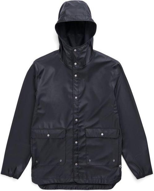 Herschel Supply Co. Parka Heren Regenjas L - Black, Fietsen en Brommers, Fietsaccessoires | Fietskleding, Verzenden