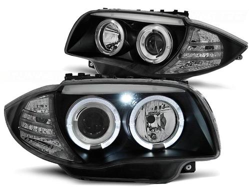 Koplampen BMW 1 Serie E87 Angel Eyes zwart, Auto-onderdelen, Overige Auto-onderdelen, Ophalen of Verzenden