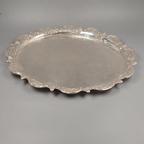 Gebrüder Petersfeldt, Berlin - Dienblad - .800 zilver -, Antiek en Kunst, Antiek | Goud en Zilver