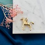 Gouden hanger van een paard (paard hanger, gouden paard), Ophalen of Verzenden, Gebruikt, Goud, Overige merken