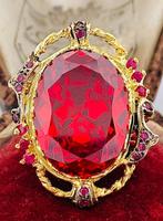 Zonder Minimumprijs - Ring - 9 kt. Geel goud, Zilver, Sieraden, Tassen en Uiterlijk, Ringen, Nieuw