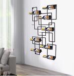 Wand Wijnrek 10 Flessen – Metalen Geometrisch Design, Verzenden, Nieuw