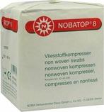 Nobatop non woven kompres 8/4 10x10cm,100 stuks, 854012, Verzenden, Nieuw