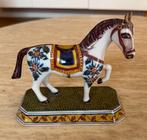 Makkum Tichelaar - Beeld, Handbemaltes Pferd - 16 cm -
