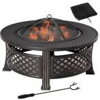 Creëer Sfeer: Brazier Vuurmand met Deksel - Houten Tuin, Tuin en Terras, Verzenden, Nieuw