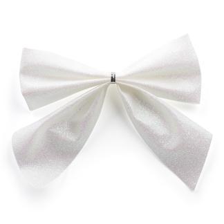 Kerststrik | Decoris | 15 cm | 3 stuks (Wit), Diversen, Kerst, Nieuw, Verzenden