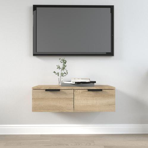 vidaXL Wandkast 68x30x20 cm bewerkt hout sonoma eikenkleurig, Huis en Inrichting, Kasten | Overige, Nieuw, Verzenden