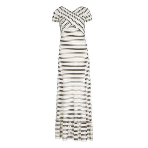 Patrizia Pepe • gestreepte maxi jurk • L, Kleding | Dames, Jurken, Nieuw, Maat 42/44 (L), Verzenden