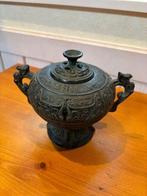 Wierookbrander - Bronze Incense Burner (Kro) with Taotie, Antiek en Kunst