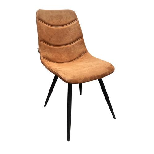 MX Sofa Eetkamerstoel Crazy | Cognac | Microvezel stof, Huis en Inrichting, Stoelen, Nieuw, Ophalen