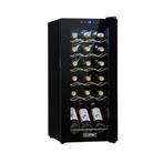 Shiraz 18 Uno Wijnkoelkast – Zwart, Zonder vriesvak, Refurbished, Ophalen of Verzenden, Minder dan 75 liter