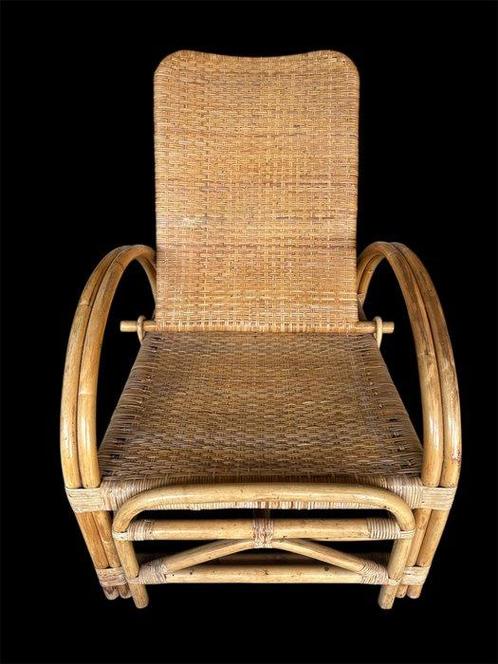 Fauteuil - Rattan, Antiek en Kunst, Kunst | Designobjecten