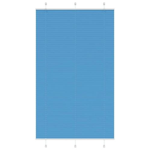 vidaXL Plissé rolgordijn 120x200cm stofbreedte 119,4cm, Huis en Inrichting, Stoffering | Gordijnen en Lamellen, Blauw, Nieuw, Verzenden