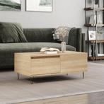 vidaXL Salontafel 90x50x36,5 cm bewerkt hout sonoma, Huis en Inrichting, Tafels | Salontafels, 50 tot 100 cm, Verzenden, Nieuw