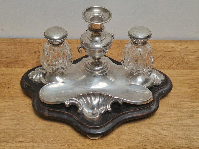 Inktpot (3) - Zilver, Been, Kristal, Antiek en Kunst, Antiek | Goud en Zilver