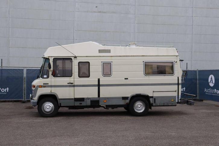 Veiling: Mobilhome Camper Mercedes-Benz 508D Diesel 1976 (Ma, Caravans en Kamperen, Campers, Handgeschakeld, Diesel, Mercedes-Benz