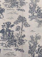 EXCLUSIEF TOILE DE JOUY PATROON KATOEN STOF KLEUR GRIJS -
