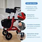 2dekans | Safe Life® Rollator lichtgewicht en opvouwbaar -, Diversen, Ophalen of Verzenden, Zo goed als nieuw
